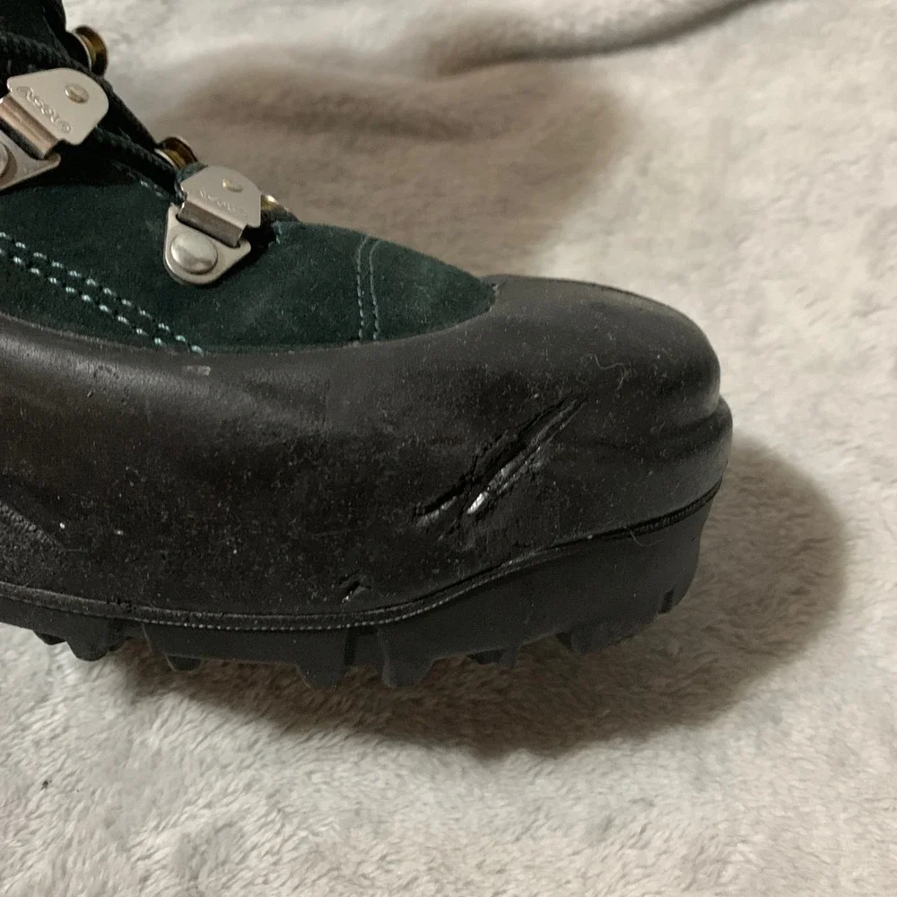 Asolo‎ Globaline Meridian Mens Hiking Boots Green Suede 10.5 Vintage Gorpcore